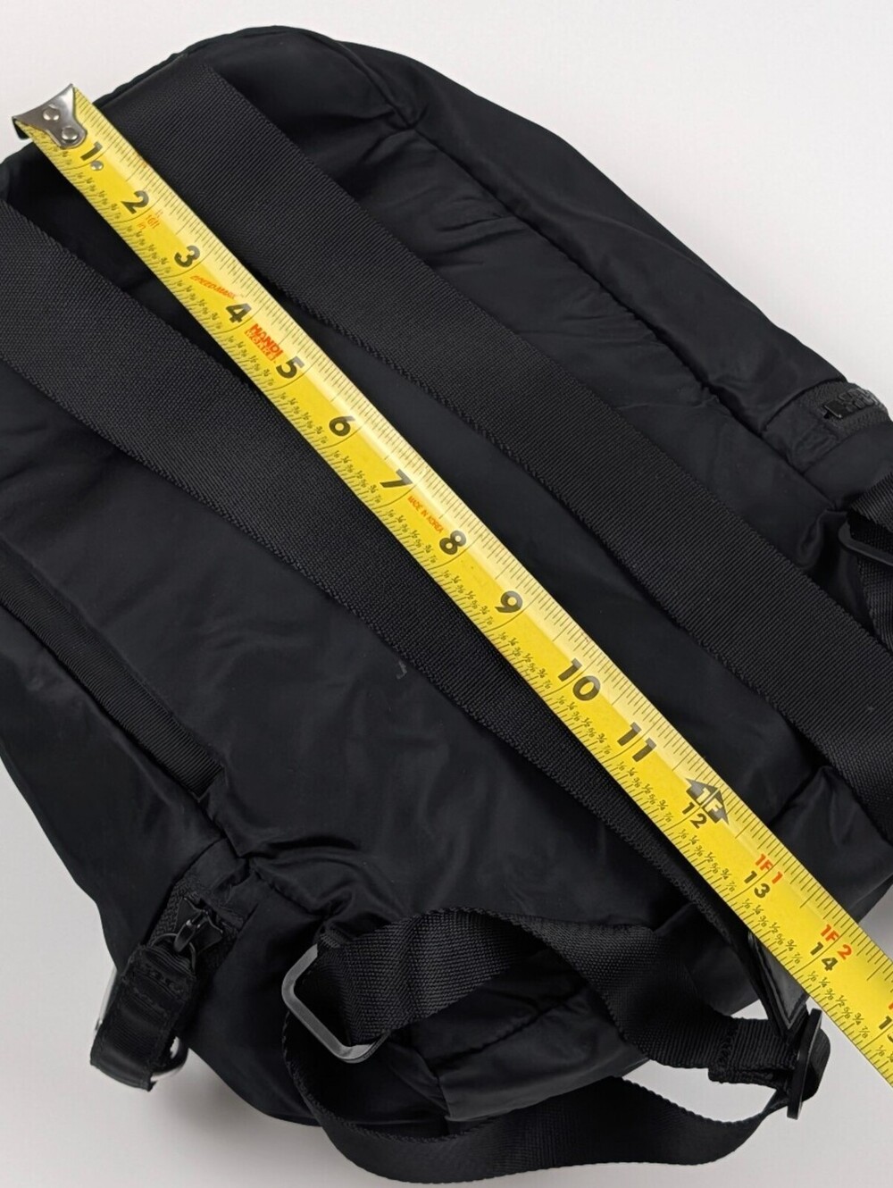 Lululemon Mini Backpack Black Nylon Athleisure Clean Fit Quiet Luxury Daypack - Picture 5 of 10
